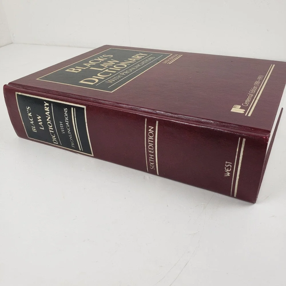 Black's Law Dictionary 6th Edition Centennial Edition 1991 West Hardcover